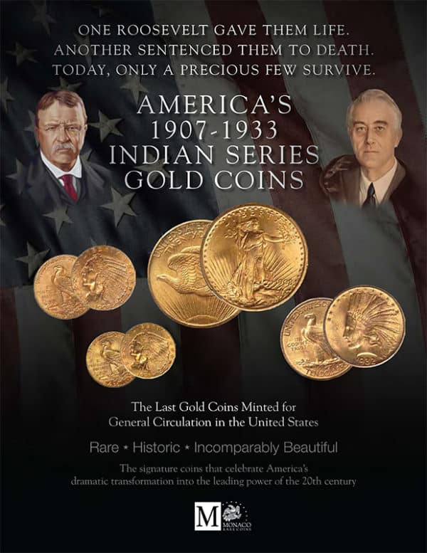 America's 1907-1933 Indian Series Gold Coins