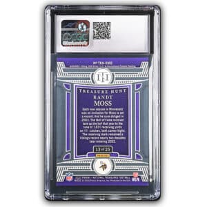 Alternative view of 2022 Randy Moss Panini National Treasures Treasure Hunt CGC Mint+ 9.5 (100mg .999 Silver)