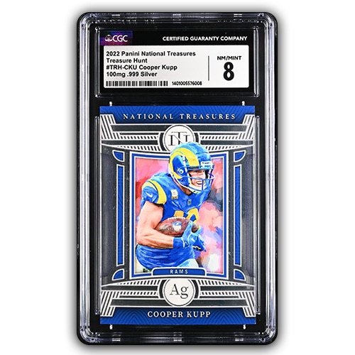 2022 Cooper Kupp Panini National Treasures Treasure Hunt CGC 8