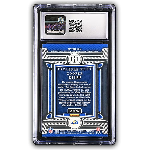 2022 Cooper Kupp Panini National Treasures Treasure Hunt CGC 8