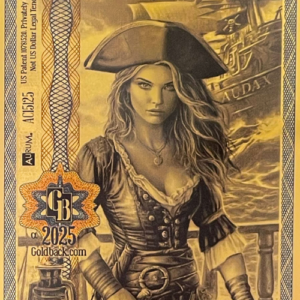 Alternative view of 5 Florida Goldback 1/200 oz