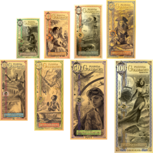 Alternative view of 8 Piece Florida Goldback set