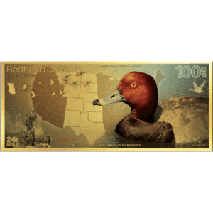 2025 Ducks Unlimited 100mg Redhead Gold Note