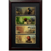 Ducks Unlimited 100mg Mallard, Northern Pintail, American Black & Redhead Gold 4 Note Set with Frame