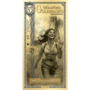5 Oklahoma Goldback 1/200 oz