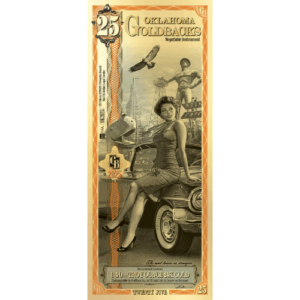 25 Oklahoma Goldback 1/40 oz