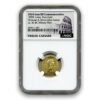 2024-44 BC OCTAVIAN + JULIUS DIVUS PORTRAIT COMMEMORATIVE RESTRIKE GEM BU