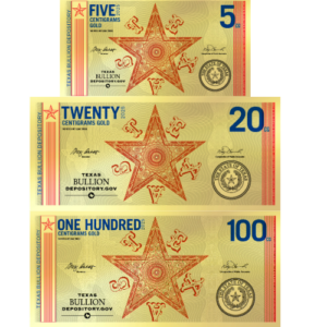 Alternative view of 2025 Texas Lonestar 3 Note Set