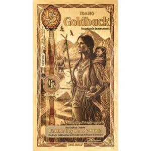 1/2 Idaho Goldback 1/2000 oz