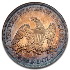 Alternative view of 1861 O 50C Anderson Dupont Seated Liberty NGC PF62 +