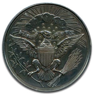 Alternative view of 1882 J-CM-20 Great Seal Silver Centennial Medal NGC UNC Details