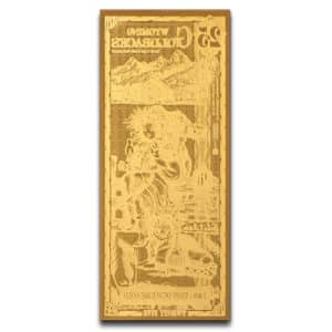 Alternative view of 25 Wyoming Goldback Note 1/40 oz