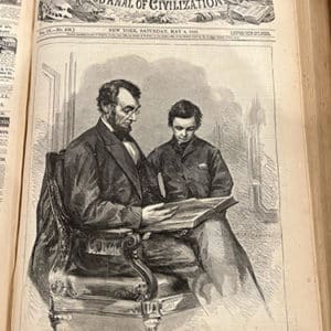HARDBACK BOUND ARCHIVAL BOOK - VOLUME IV - EVERY WEEK OF 1865 - NEWSWORTHY EVENTS OF 1865 - MONTHS LEADING UP TO THE END OF THE CIVIL WAR - ASSASSINATION OF PRES. LINCOLN - RECONSTRUTION ERE BEGINS - SINKING OF THE SS REPUBLIC - CONDITION IS EXCELLENT