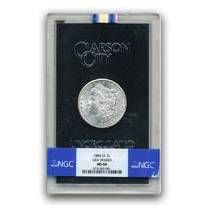 1884 CC $1 Morgan Silver NGC-GSA MS64