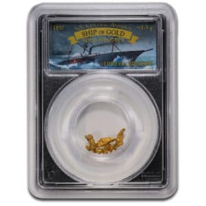 1857 1.5 GRAM NUGGETS SSCA GOLD-EUREKA EDITION 1 OF 933 PCGS SSCA