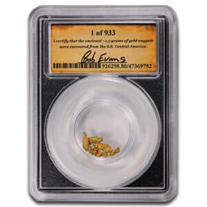 Alternative view of 1857 1.5 GRAM NUGGETS SSCA GOLD-EUREKA EDITION 1 OF 933 PCGS SSCA