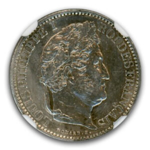 Alternative view of 1847 A 50 CENT FRANCE NGC-SSCA-2 SWE