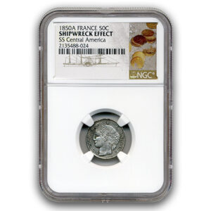 1850 A 50 CENT FRANCE NGC-SSCA-2 SWE