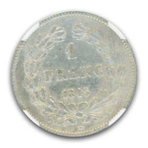 Alternative view of 1845 W 1 FRANC FRANCE NGC-SSCA-2 SWE
