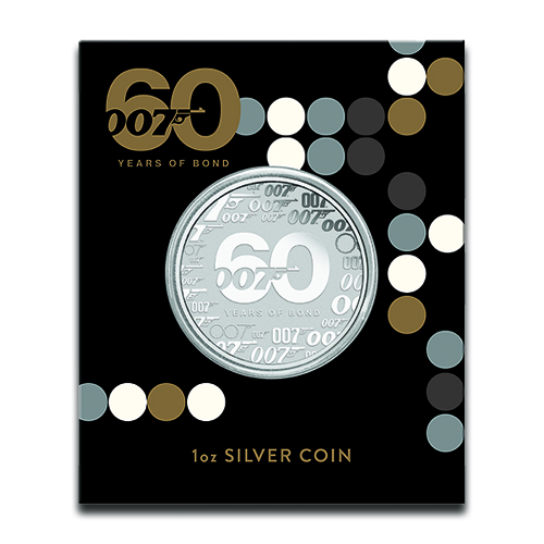 2022 1 oz Tuvalu Silver 60 Years of Bond BU