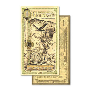 1 South Dakota Goldback Note 1/1000 oz