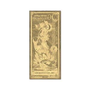 Alternative view of 10 South Dakota Goldback Note 1/100 oz