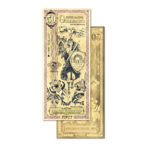 50 South Dakota Goldback Note 1/20 oz