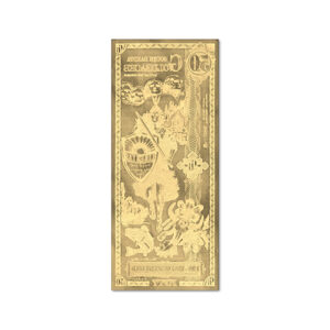 Alternative view of 50 South Dakota Goldback Note 1/20 oz