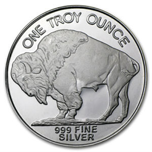 Alternative view of 1 oz Silver Round - Buffalo Design