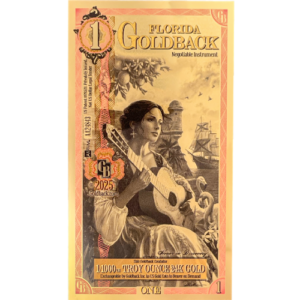 1 Florida Goldback 1/1000 oz
