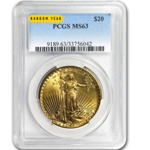 $20 Saint Gaudens Double Eagle P/N MS63 (Common Date)