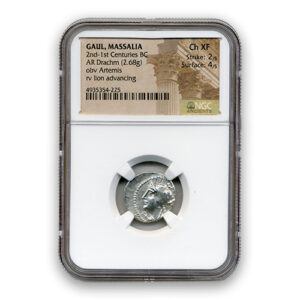 Gaul Massalia 2nd-1st Centuries BC Drachm NGC Ch XF 2 4
