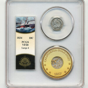 1834 10C BUST DIME PCGS-SSCA-2 VF20