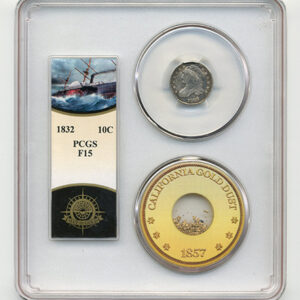 1832 10C BUST DIME PCGS-SSCA-2 F15
