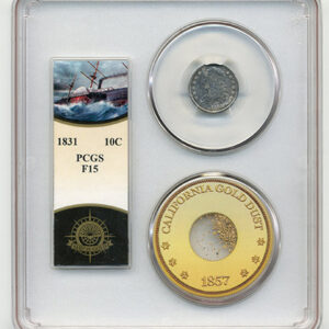 1831 10C BUST DIME PCGS-SSCA-2 F15