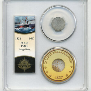 1821 10C LG DATE BUST DIME PCGS-SSCA-2 PO1