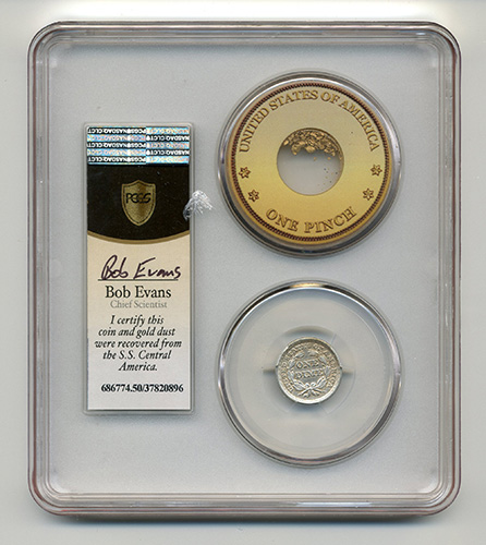 1853 10C SEATED LIBERTY - ARROWS PCGS-SSCA-2 AU50 - Image 2