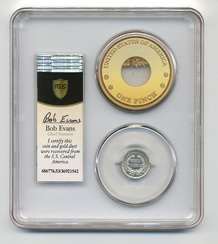 1854 10C SEATED LIBERTY - ARROWS PCGS-SSCA-2 AU53 - Image 2