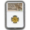 Twelve Caesars Roman Empire 43 BC Octavian & Divus Julius Caesar Gold Aureus NGC CH F 4 2