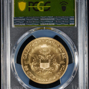Alternative view of 1849 (2025) $20 SSCA GOLD PLATED SILVER TYPE I LIBERTY PCGS-GOLD LABEL GEM BU