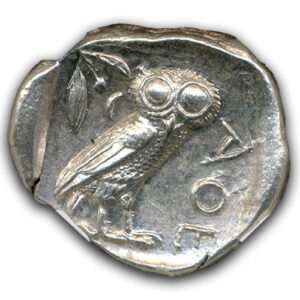 Alternative view of Attica Athen c. 440-404 BC Tetradrachm NGC MS 4 4