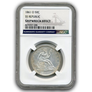1861 O 50C Seated Liberty NGC-SSR SWE