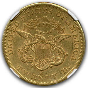 Alternative view of 1856 S $20 GOLD TYPE I LIBERTY NGC AU53