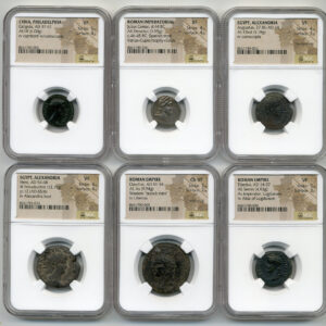ROMAN Roman Empire 46 BC - AD 96 12 CAESARS LEGACY SET NGC Mixed