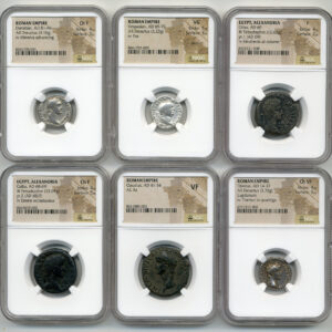 Rome Roman Empire AD 14 - 96 6 COIN - 12-CAESARS LEGACY STARTER SET NGC Mixed