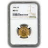1899 $5 GOLD Liberty NGC MS64