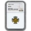 1855 O $1 GOLD NGC AU55